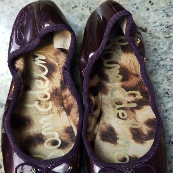 Sam Edelman Fiona Purple Ballet Flats Girls 3M - Picture 5 of 8